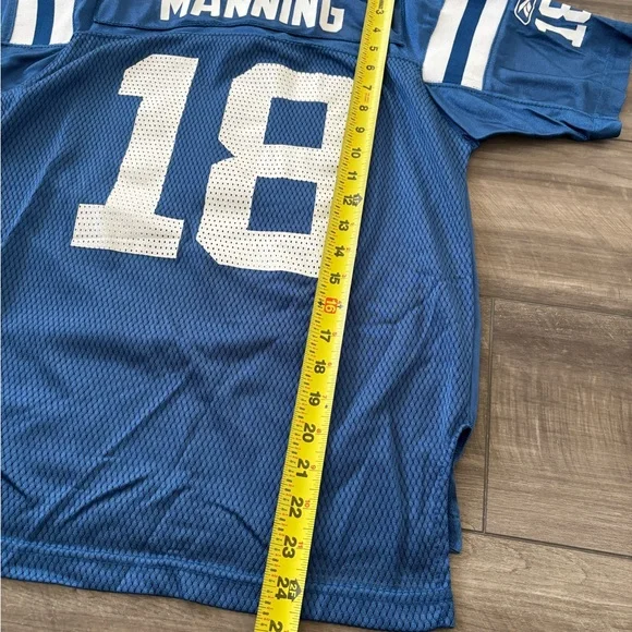 Indianapolis Colts Reebok NFL Football Jersey Payton Manning 18 Size M Youth - Picture 4 of 6